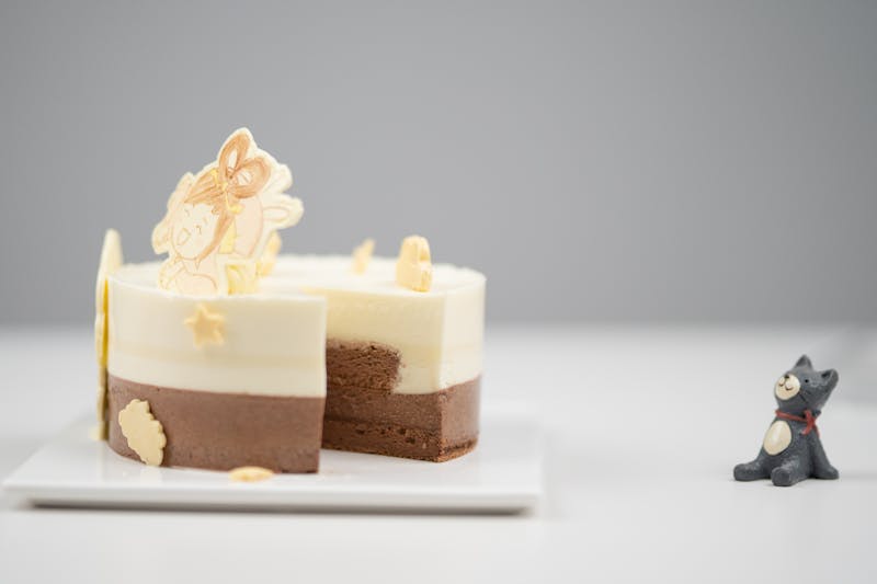 Chocolate lava cake with vanilla ice cream